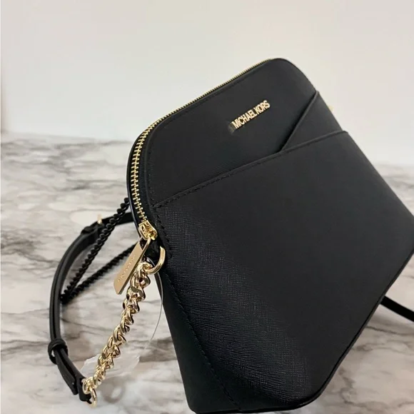 Michael Kors Jet Set Travel Dome Crossbody – Black Saffiano Leather (NWT) - Picture 3 of 11